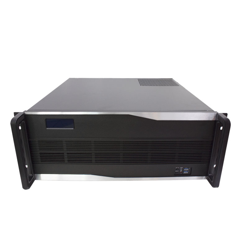 New model with Aluminum panel with LED of AI 19 inch 4U Industrial server computer case 