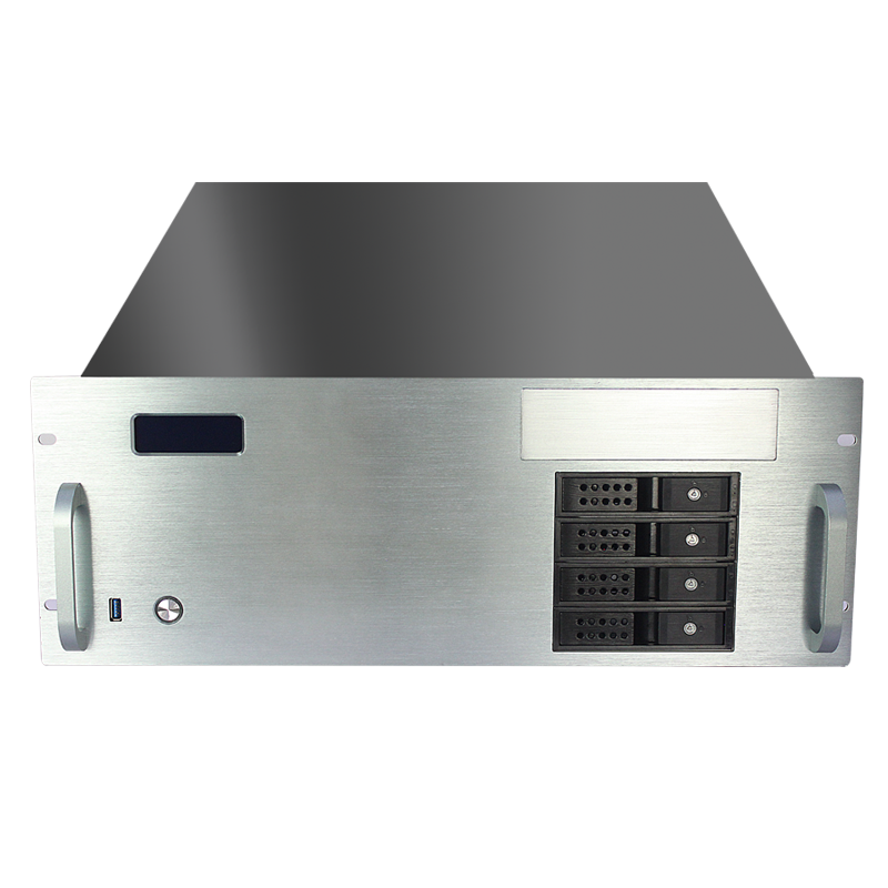 G450C-4 4U 450mm deep rack case with 4bays hotswap server chassis