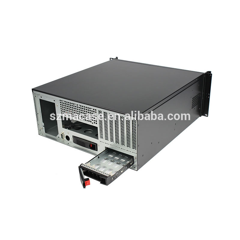4U 19inch Rackmount server case with LCD Industrial chassis with touch screen and keyboard